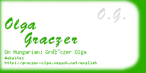 olga graczer business card